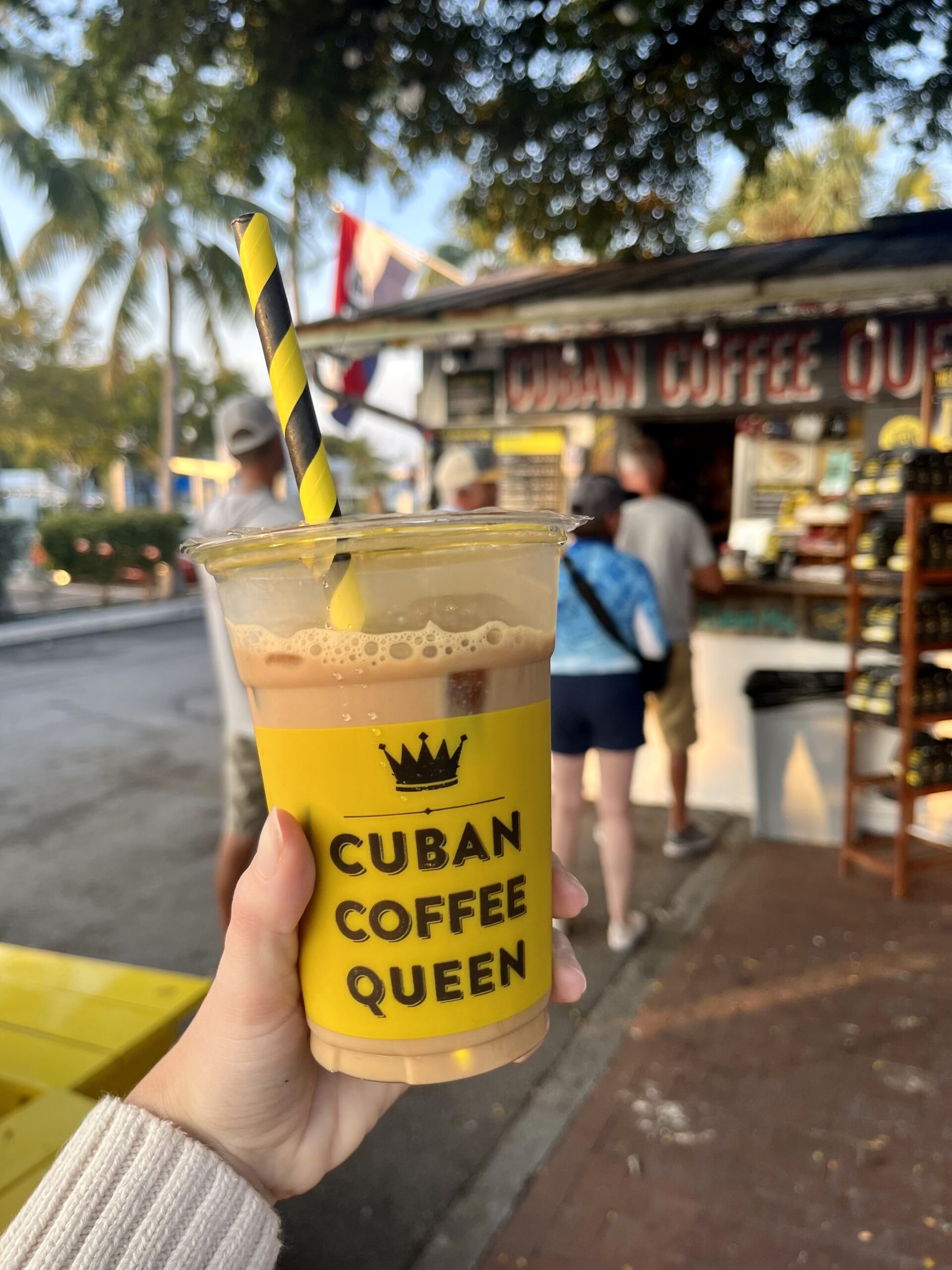 Latte from Cuban Coffee Queen in Key West, Florida.